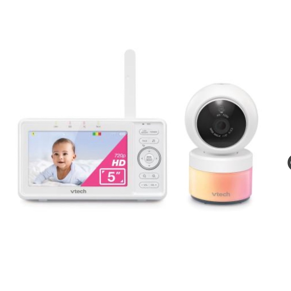 V Tech Video Baby Monitor with Pan and Tilt and Night Light #VM5263